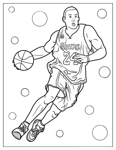 Kobe Bryant de colorat 18