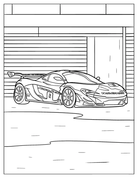 Z boku widać wyścigowego McLarena 720S.