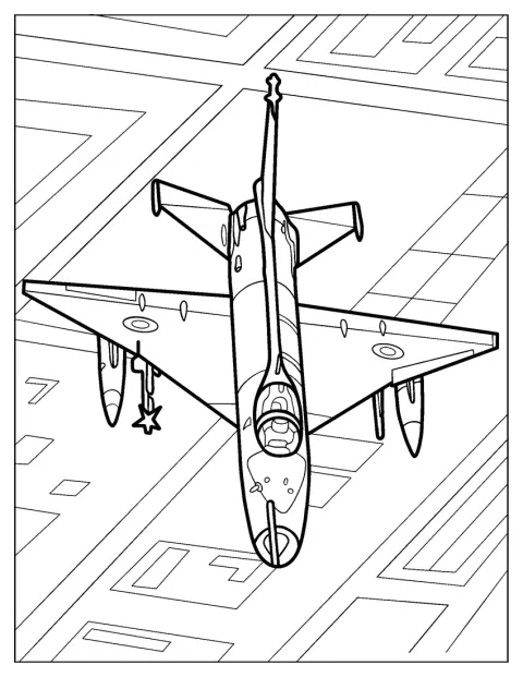 Von oben ist ein pakistanischer Chengdu J-7 zu sehen.