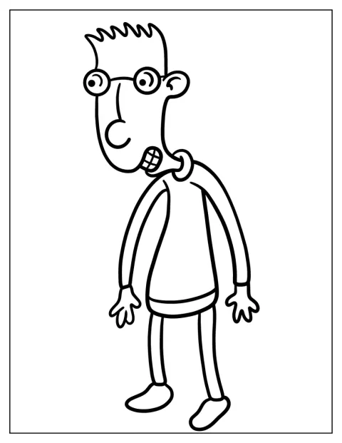 Brainy apare într-un portret cu forme ușor de recunoscut.