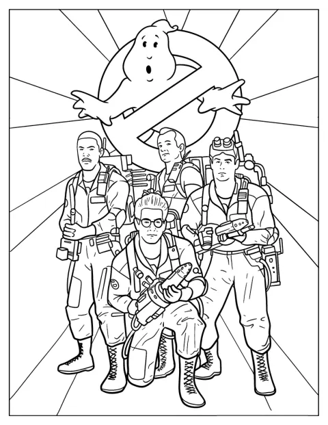 Stantz, Venkman, Zeddemore y Spengler aparecen juntos con aspecto realista.