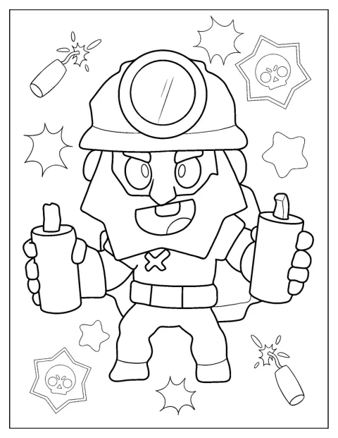 Dynamike holder flere dynamitstænger klar til at kaste.
