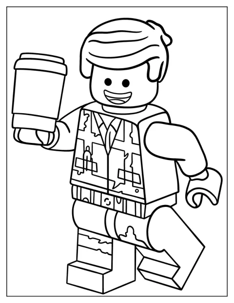 Emmet Brickowski aus LEGO ist als einfache Figur abgebildet.