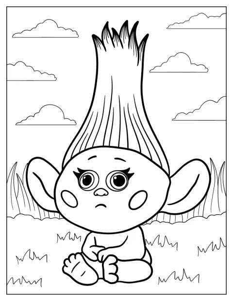 Keith, le troll, est représenté dans un dessin aux contours simples.