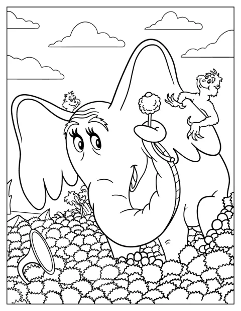Horton lauscht auf ein winziges Hu.