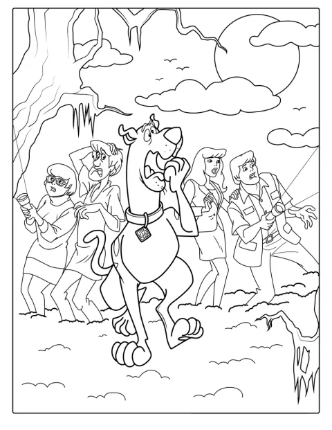 Membrii Mystery Inc. apar împreună într-o scenă cu gașca.
