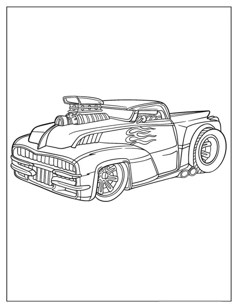 Een verlaagde Lowrider staat laag op zijn wielen.