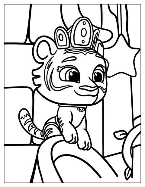Tiberius lleva una corona en una escena de T.O.T.S.