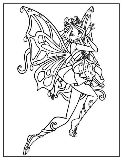 Flora aparece en su forma Enchantrix.