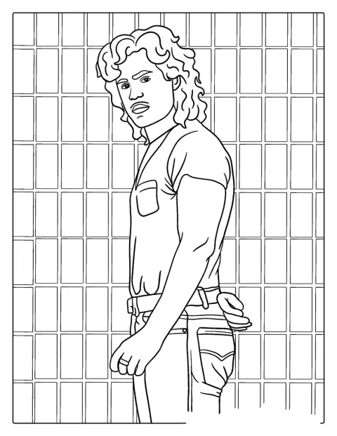 Billy Hargrove Coloring Sheet