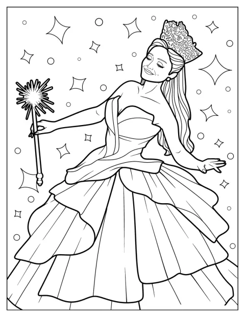 Ariana Grande interpreta a Glinda, la Bruja Buena.