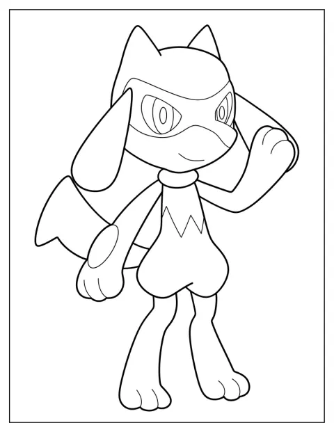 Mały Riolu pozuje w uroczym, prostym stylu kawaii.