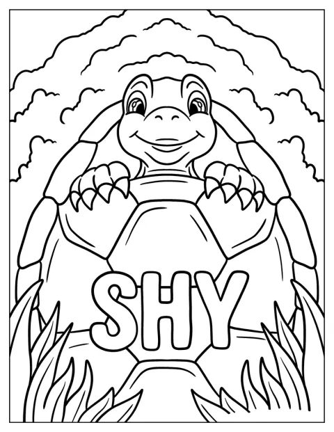 En genert skildpadde flyder stille på vandet.