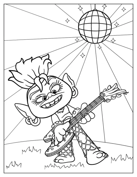 Queen Barb spielt während der World Tour Gitarre.