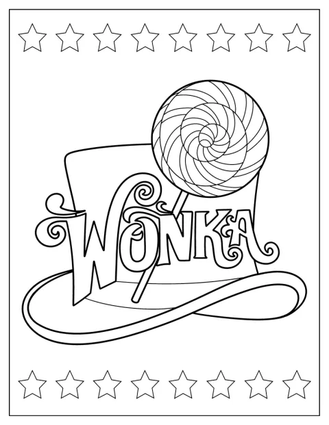 Willy Wonkas namn syns i en logotyp.