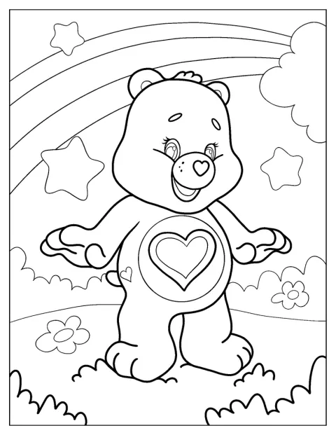 Tenderheart stă într-un câmp deschis.