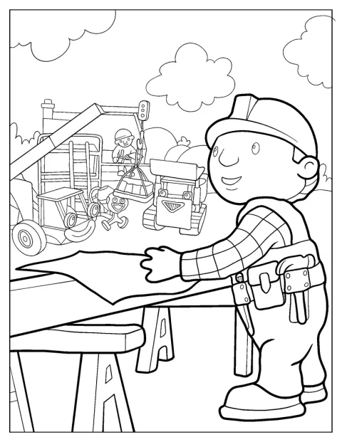 Bob el Constructor trabaja con su equipo en una obra.