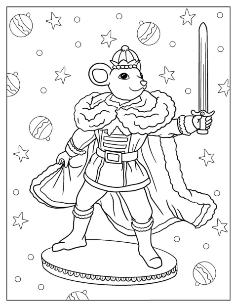 Mouse King From The Nutcracker Coloring Sheet