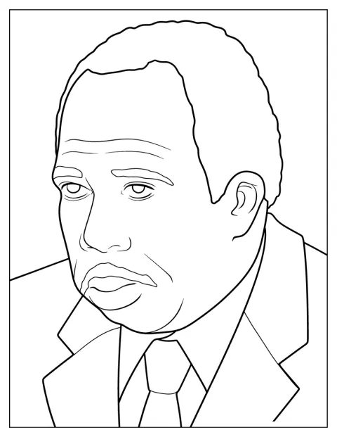 Stanley Hudson pyörittelee silmiään toimistossa.