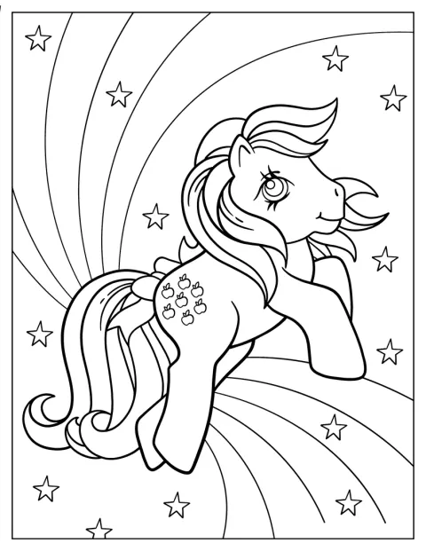 Applejack posa con un look rétro.