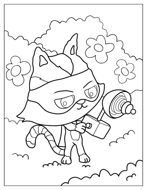 Super CatRat aparece en una pose heroica.