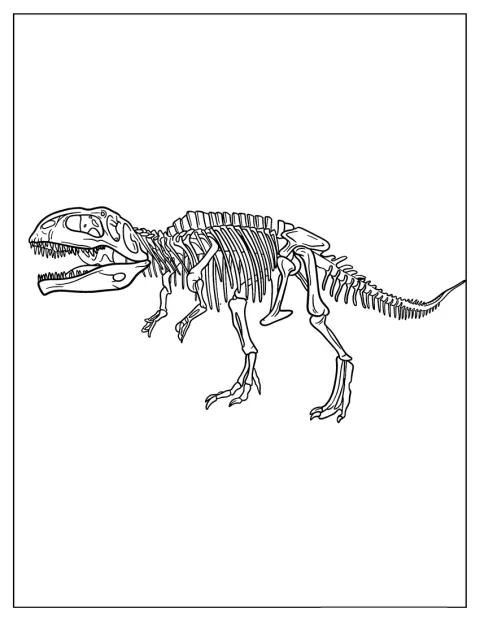 Un Gigantosaurus détaillé est représenté de profil.