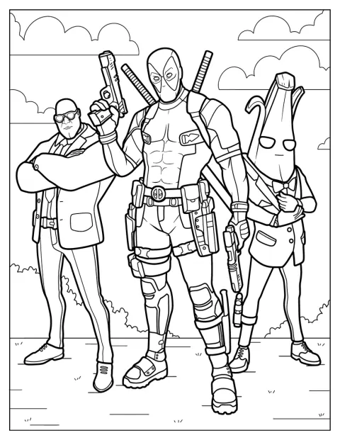 Deadpool apparaît dans l’univers du jeu vidéo Fortnite.
