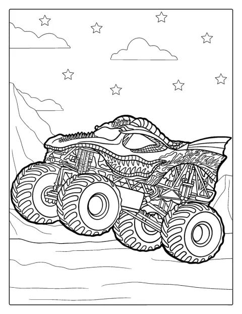 Dragon Slayer-monstertrucken er klar til at rulle af sted.