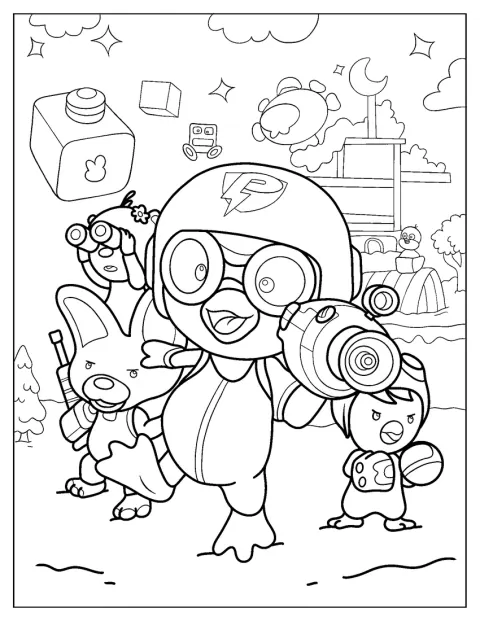 Pororo, Petty, Eddy e Loopy affrontano insieme i virus.
