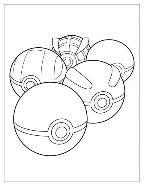 Egy Pokélabda látható elölről.