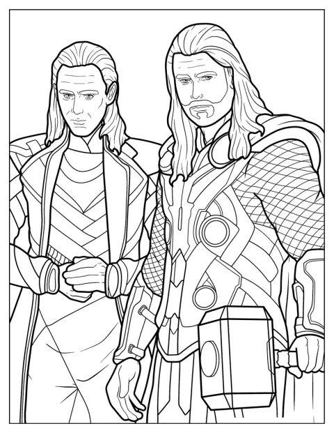 Loki e Thor si affrontano, fratelli e rivali.