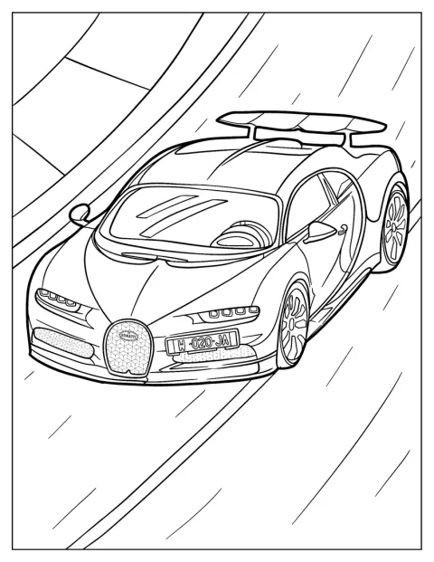 En Bugatti Chiron suser hen ad vejen.
