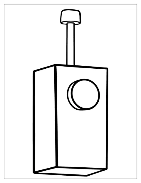 ドローンを操作するためのコントローラーが描かれています。