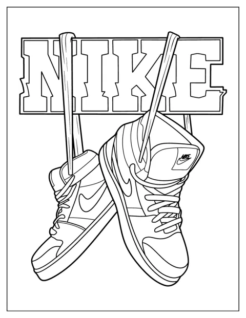 Op de poster staat een Nike Air Jordan centraal.