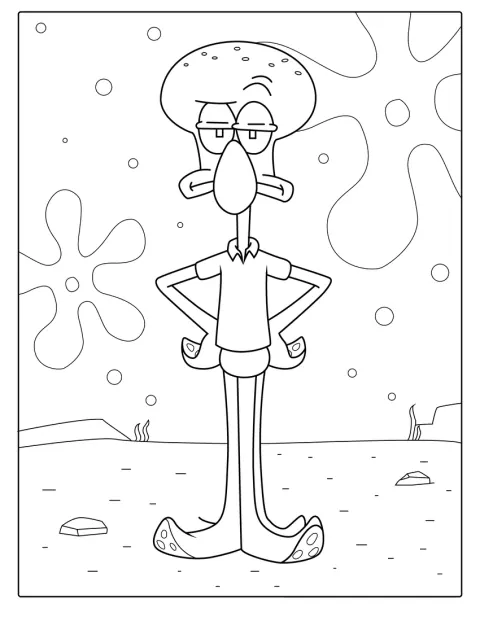 Squiddi ha un'espressione infelice.