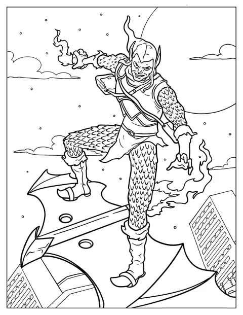 A részletgazdag Zöld Manó több tökbombát tart maga mellett.