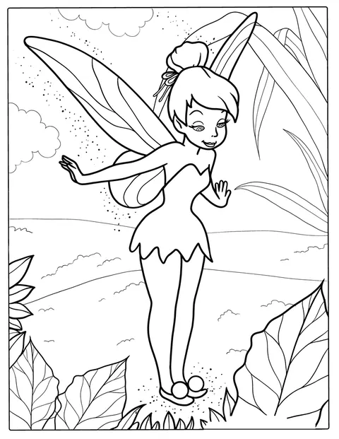 Tingeling står i Älvdalen bland växter och natur.