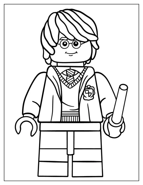 Eine Figur aus der Welt von LEGO Harry Potter ist zu sehen.