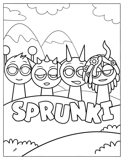 Simon, Raddy, Durple e Vineria sono mostrati insieme.