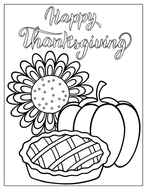 Uma tarte de abóbora decorada celebra o Dia de Ação de Graças.