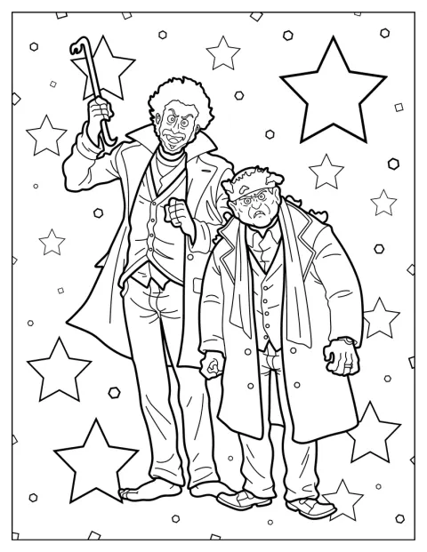 Marv y Harry aparecen juntos con aspecto de personajes de dibujos animados.