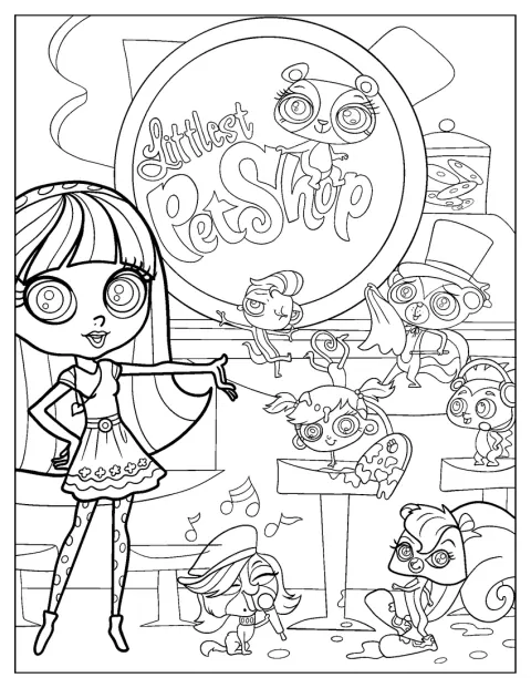 Il logo di Littlest Pet Shop appare accanto a Blythe Baxter.