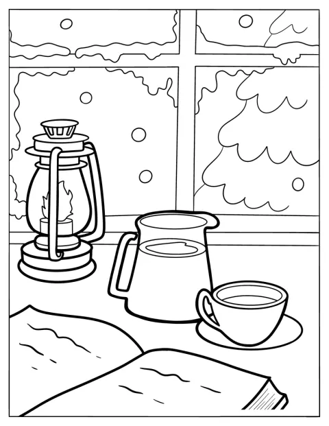 Una taza de café recién filtrado está delante de un libro abierto.