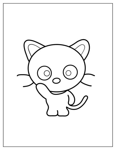 Chococat vidáman integet neked.
