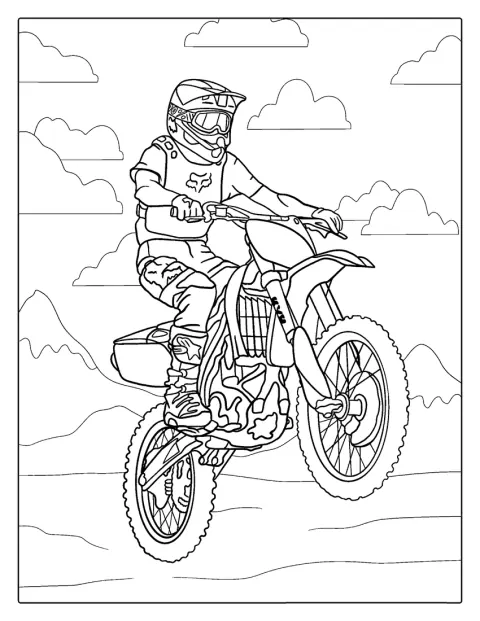 Une moto tout-terrain KTM est présentée seule.
