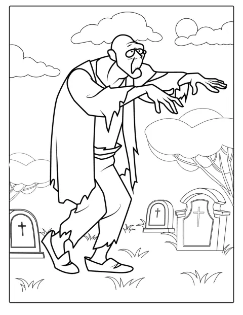 Zombie Monster From Scooby-Doo To Color