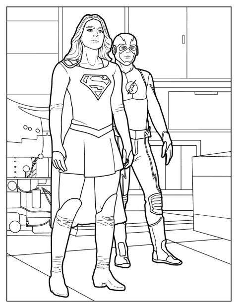 Flash és Supergirl együtt láthatók.