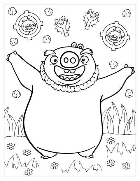 King Pig uit de Angry Birds-film staat afgebeeld.