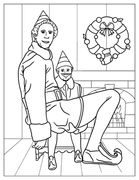 Buddy l’elfo indossa il suo costume natalizio.