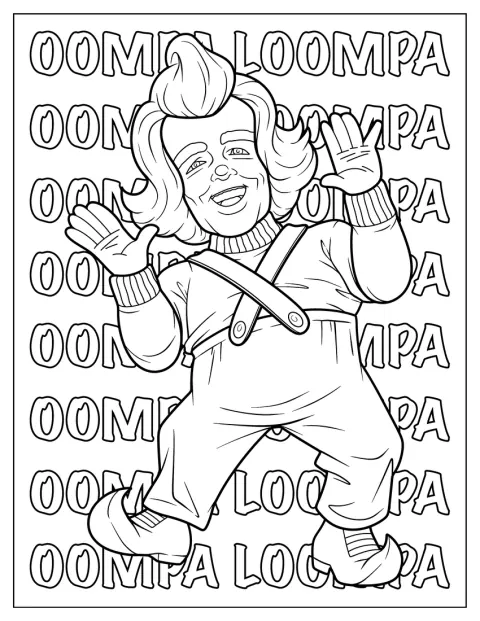 Un Oompa Loompa si esibisce in una danza.